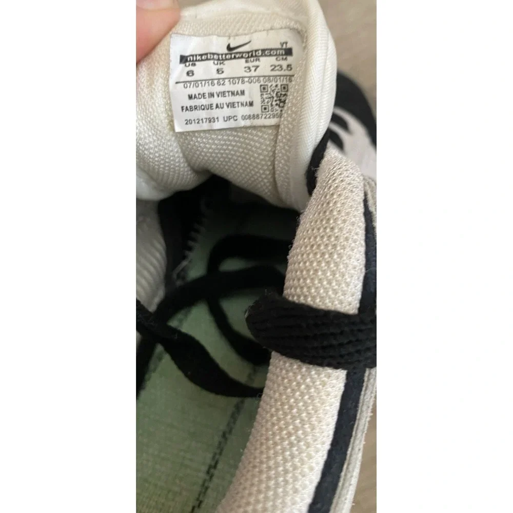 Nike Dunk Low SE 85 Double‎ Swoosh Sail Military Panda Custom Sz 6 EU 37 Suede